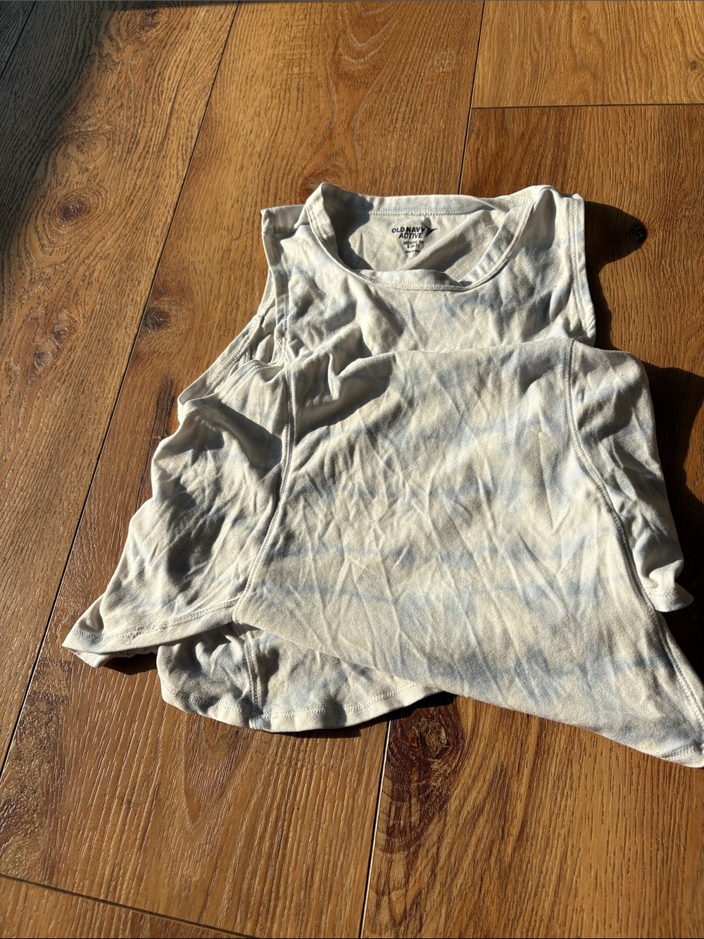 Old Navy Cream Ribbed Cropped Tank